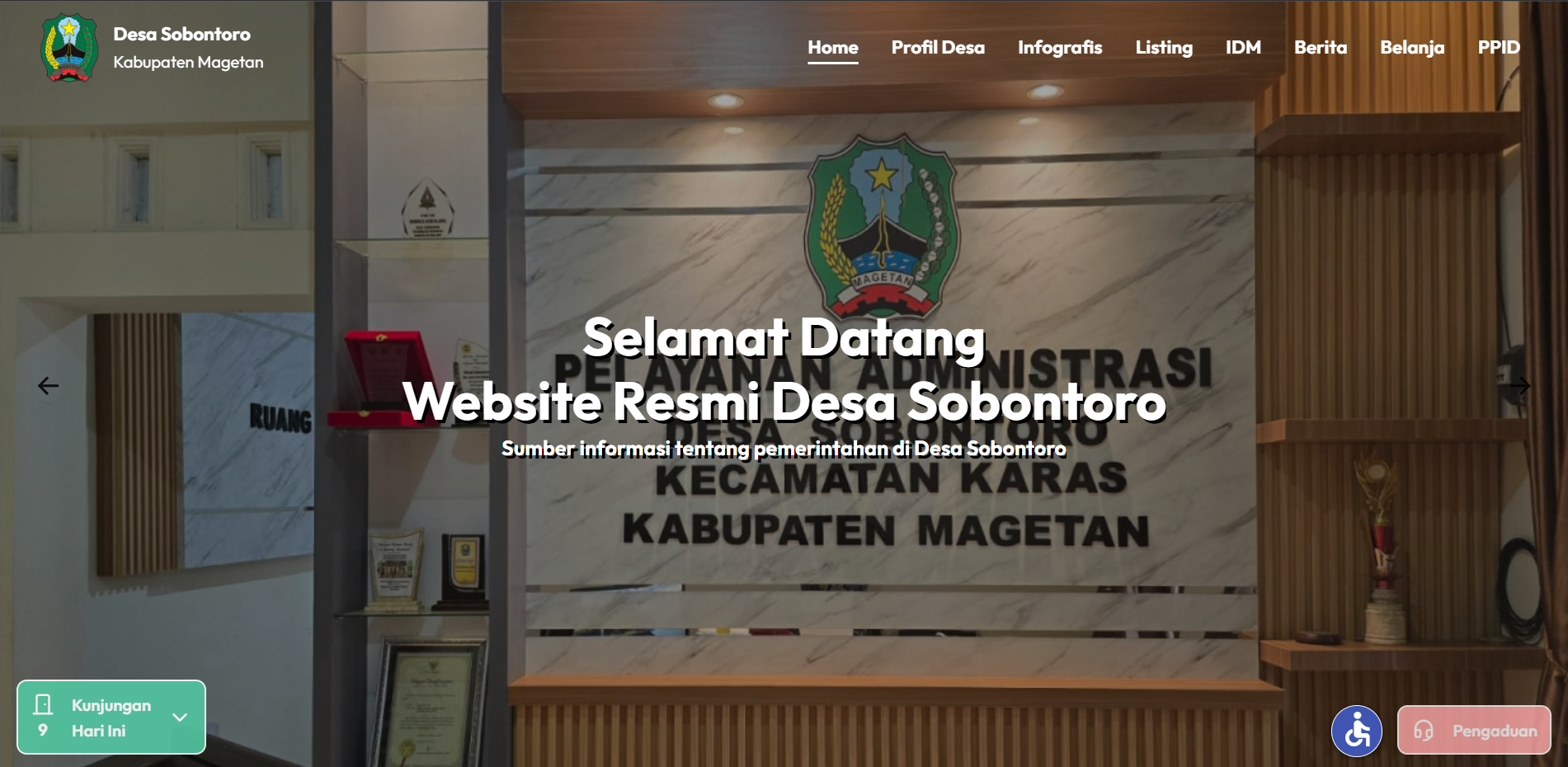 WEBSITE DESA SOBONTORO
